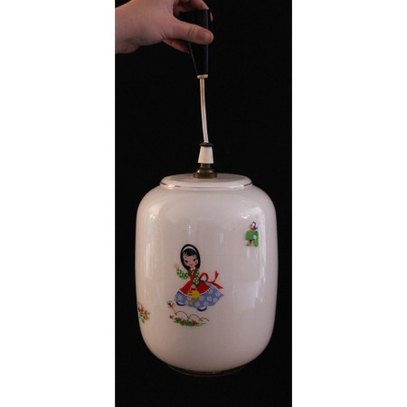 LUMINAIRE lustre OPALINE CHAMBRE FILLE