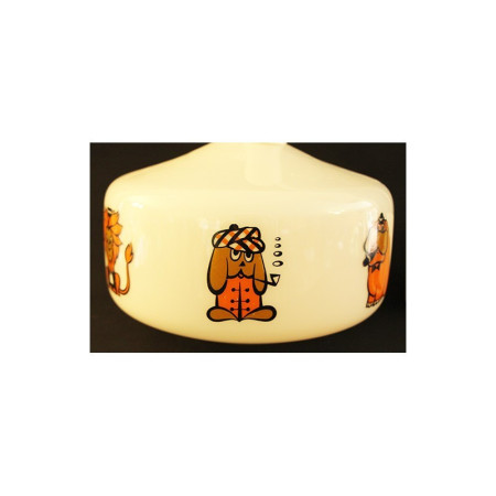 LUSTRE CHAMBRE D'ENFANT "JUGE ET VOYOUS FUMEURS" 1970
