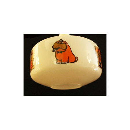 LUSTRE CHAMBRE D'ENFANT "JUGE ET VOYOUS FUMEURS" 1970