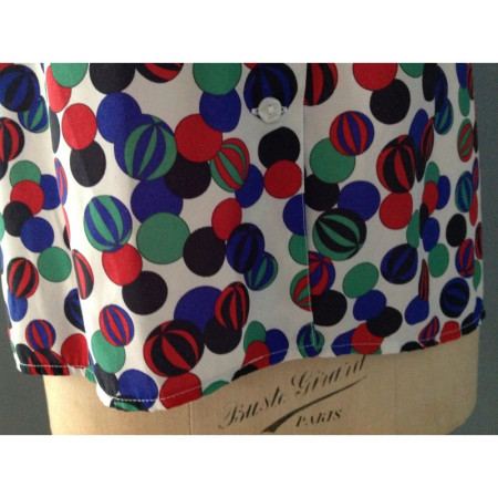 Blouse rétro colorée - 1980