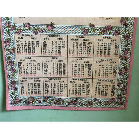 Calendrier tissus 1979 "SARAH KAY"