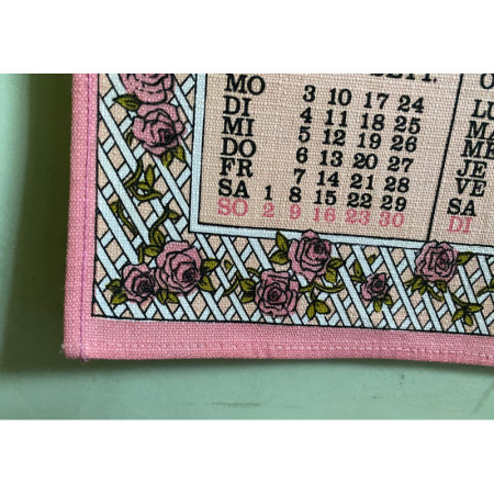 Calendrier tissus 1979 "SARAH KAY"