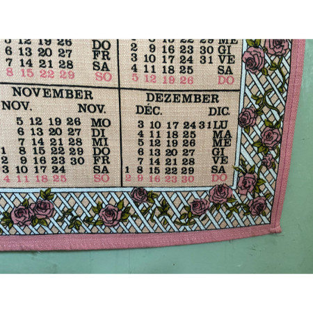 Calendrier tissus 1979 "SARAH KAY"