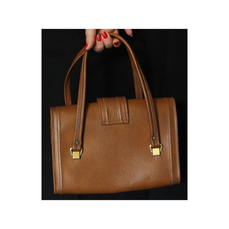 SAC À MAIN MARRON - GALERIES RÉMOISES - 1970