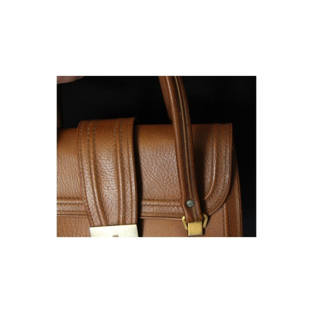 SAC À MAIN MARRON - GALERIES RÉMOISES - 1970