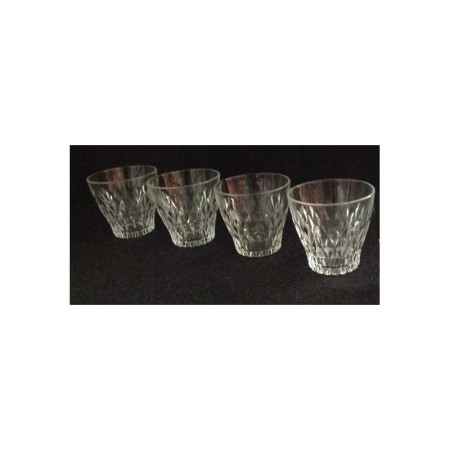 4 VERRES "DIAMANT" VERECO