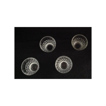 4 VERRES "DIAMANT" VERECO