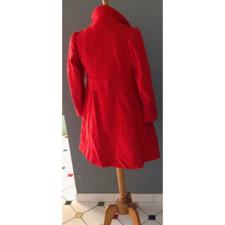 MANTEAU LAINE ROUGE