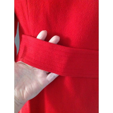 MANTEAU LAINE ROUGE