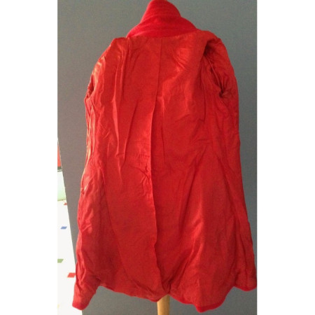 MANTEAU LAINE ROUGE