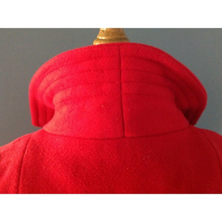 MANTEAU LAINE ROUGE