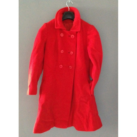 MANTEAU LAINE ROUGE