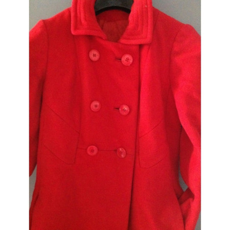 MANTEAU LAINE ROUGE