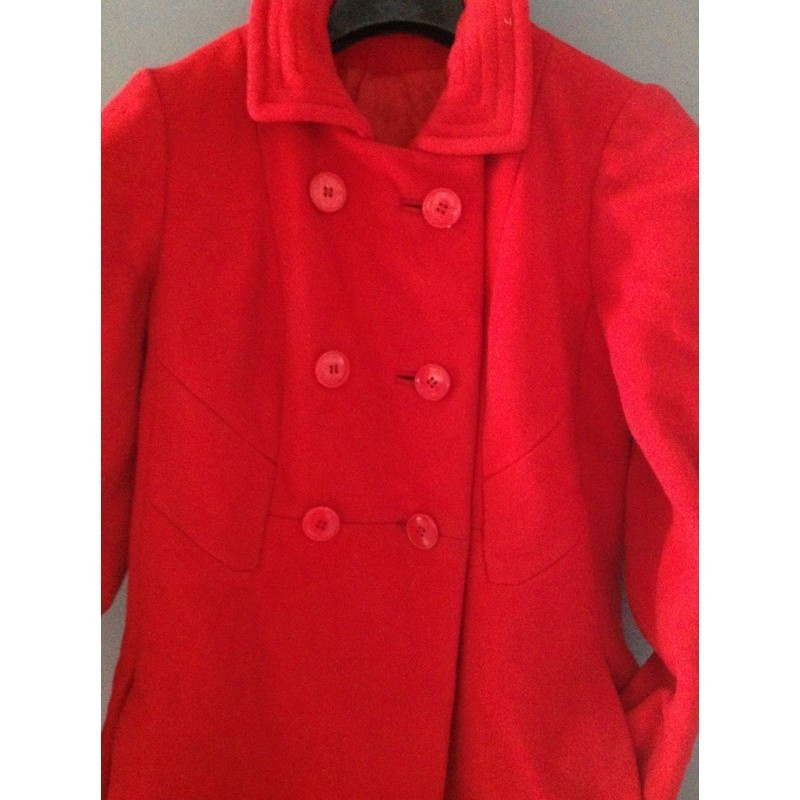 MANTEAU LAINE ROUGE
