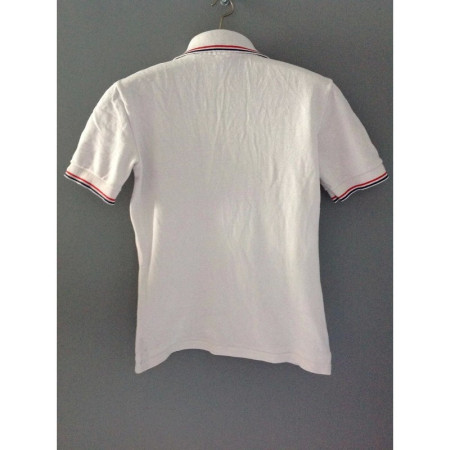 POLO TENNIS BLANC "Col pelle à tarte"