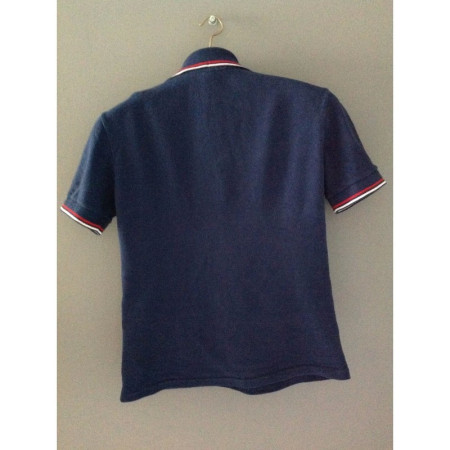 POLO TENNIS BLEU MARINE "col pelle à tarte"