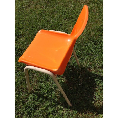 CHAISE D'ÉCOLE ORANGE