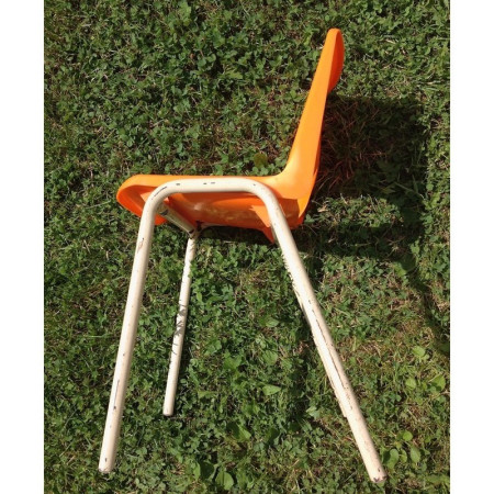 CHAISE D'ÉCOLE ORANGE