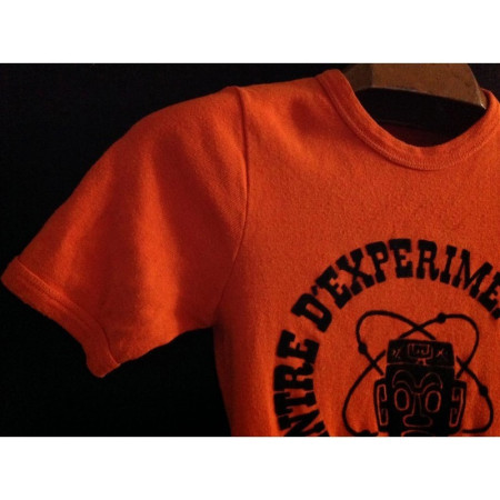 T-SHIRT ORANGE "CENTRE D'EXPÉRIMENTATION DU PACIFIQUE"