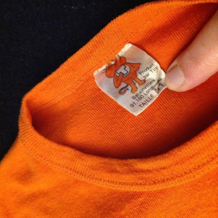 T-SHIRT ORANGE "CENTRE D'EXPÉRIMENTATION DU PACIFIQUE"