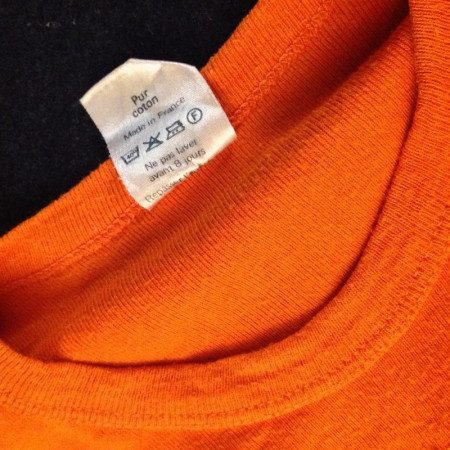 T-SHIRT ORANGE "CENTRE D'EXPÉRIMENTATION DU PACIFIQUE"
