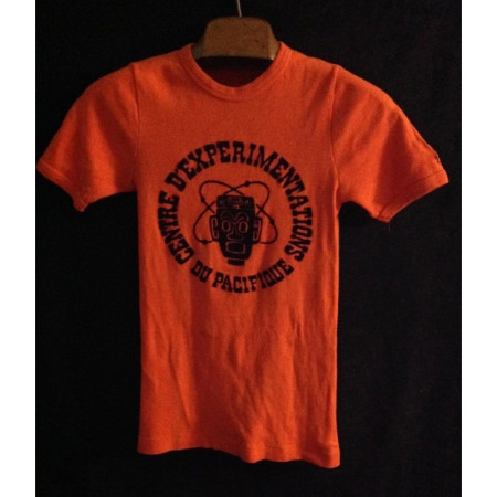 T-SHIRT ORANGE "CENTRE D'EXPÉRIMENTATION DU PACIFIQUE"