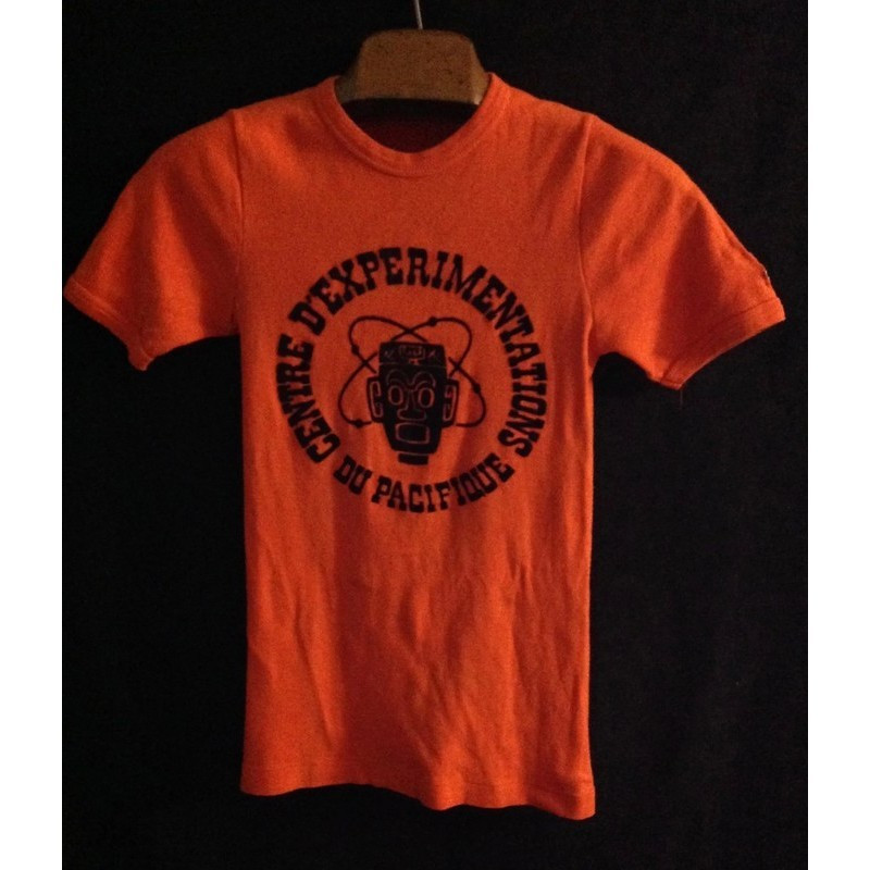 T-SHIRT ORANGE "CENTRE D'EXPÉRIMENTATION DU PACIFIQUE"