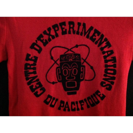 T-SHIRT ROUGE "CENTRE D'EXPÉRIMENTATION DU PACIFIQUE"