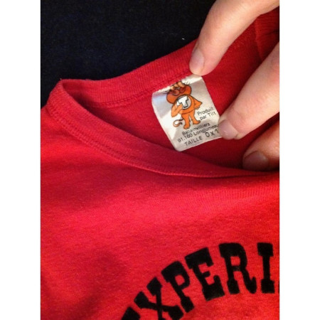 T-SHIRT ROUGE "CENTRE D'EXPÉRIMENTATION DU PACIFIQUE"
