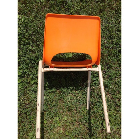 CHAISE D'ÉCOLE ORANGE
