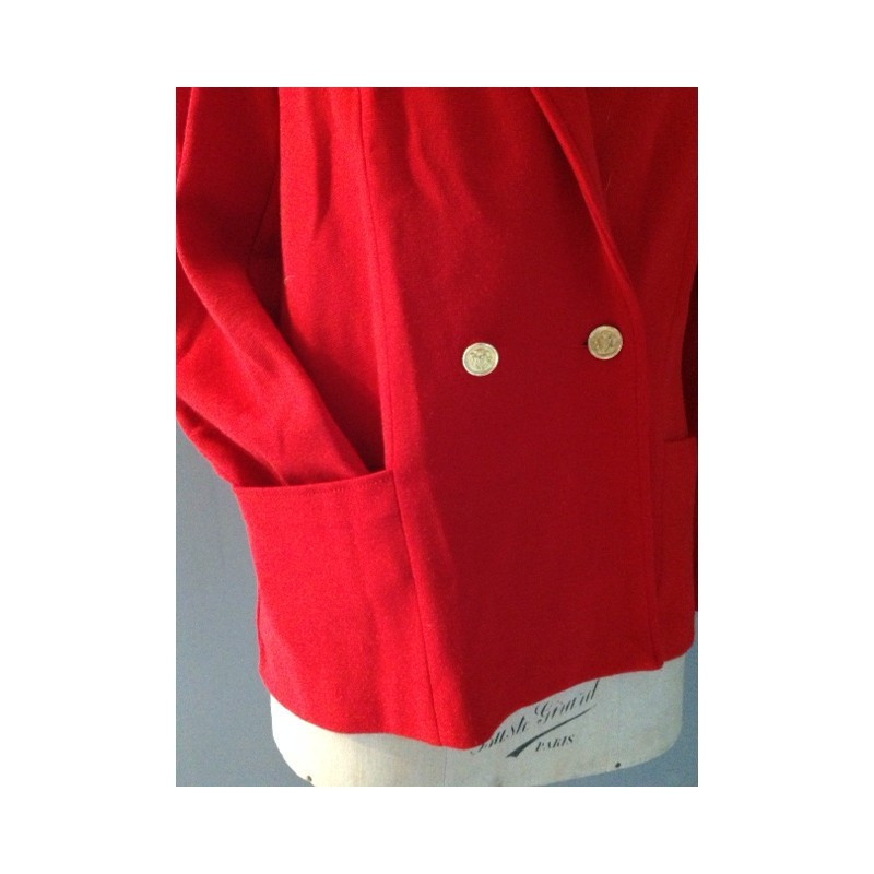 VESTE ROUGE "MISS HELEN" - 1980