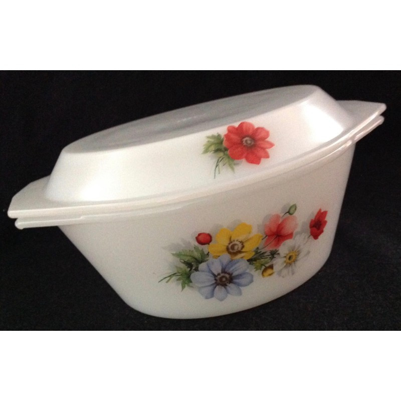 Cocotte ronde Arcopal - Anémones