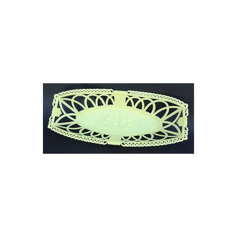 CORBEILLE PLASTIQUE "FRÉGATE" JAUNE
