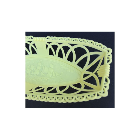 CORBEILLE PLASTIQUE "FRÉGATE" JAUNE