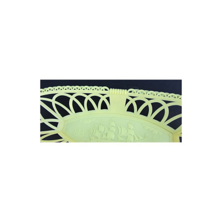 CORBEILLE PLASTIQUE "FRÉGATE" JAUNE
