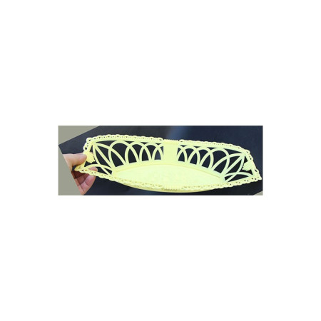 CORBEILLE PLASTIQUE "FRÉGATE" JAUNE