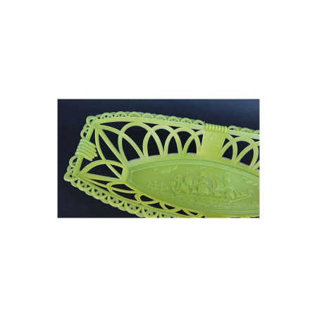 CORBEILLE PLASTIQUE "FRÉGATE" VERTE