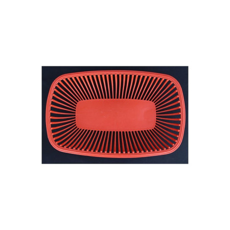 CORBEILLE PLASTIQUE "POLA" ROUGE ORANGÉ
