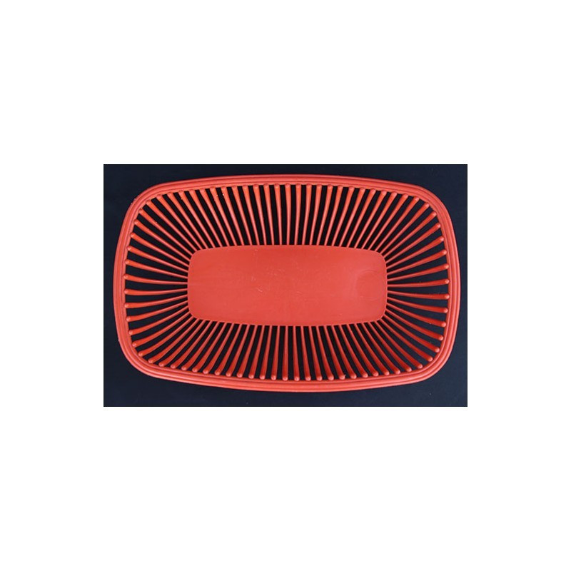 CORBEILLE PLASTIQUE "POLA" ROUGE ORANGÉ