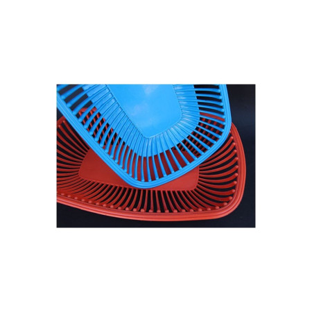 CORBEILLE PLASTIQUE "POLA" ROUGE ORANGÉ
