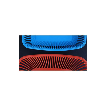 CORBEILLE PLASTIQUE "POLA" ROUGE ORANGÉ
