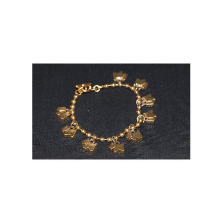 BRACELET BRELOQUES CHIEN AGATHA DORÉ