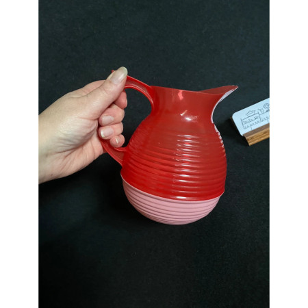 Cruche pichet "La carafe" rose rouge