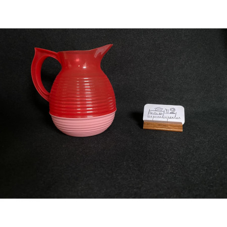 Cruche pichet "La carafe" rose rouge