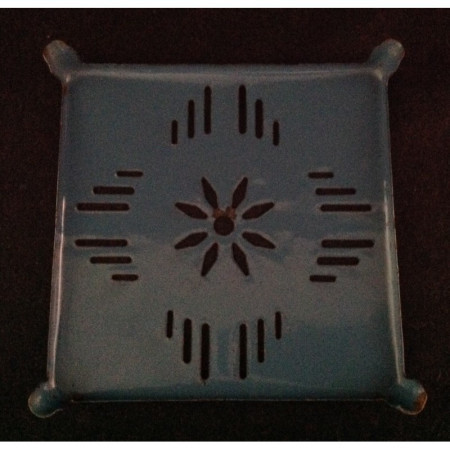 DESSOUS DE PLAT ÉMAILLÉ bleu