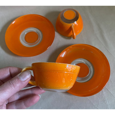 Duo café Orange "Duralex" - PhotoS !