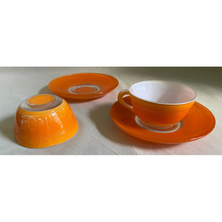 Duo café Orange "Duralex" - PhotoS !