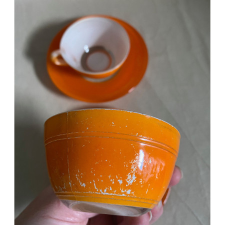 Duo café Orange "Duralex" - PhotoS !