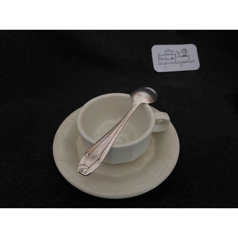 Duo café Pillivuyt - porcelaine blanche