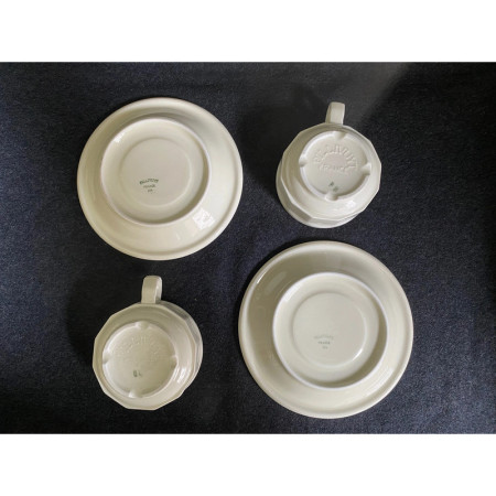Duo café Pillivuyt - porcelaine blanche